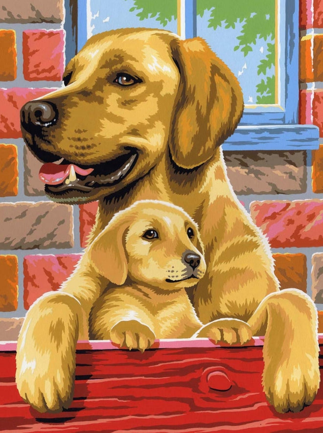Junior Painting by Numbers Pairs Dogs