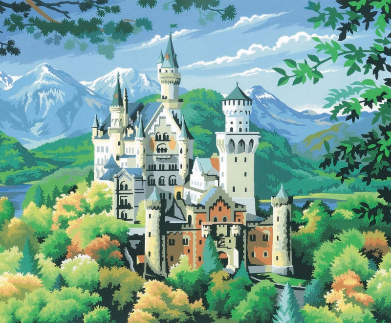 Senior Painting By Numbers Neuschwanstein Castle