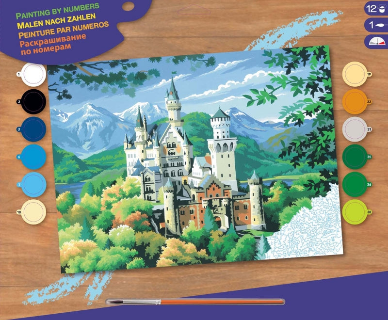 Senior Painting By Numbers Neuschwanstein Castle