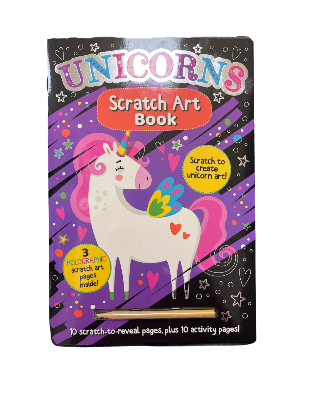 Unicorns Scratch Art Book