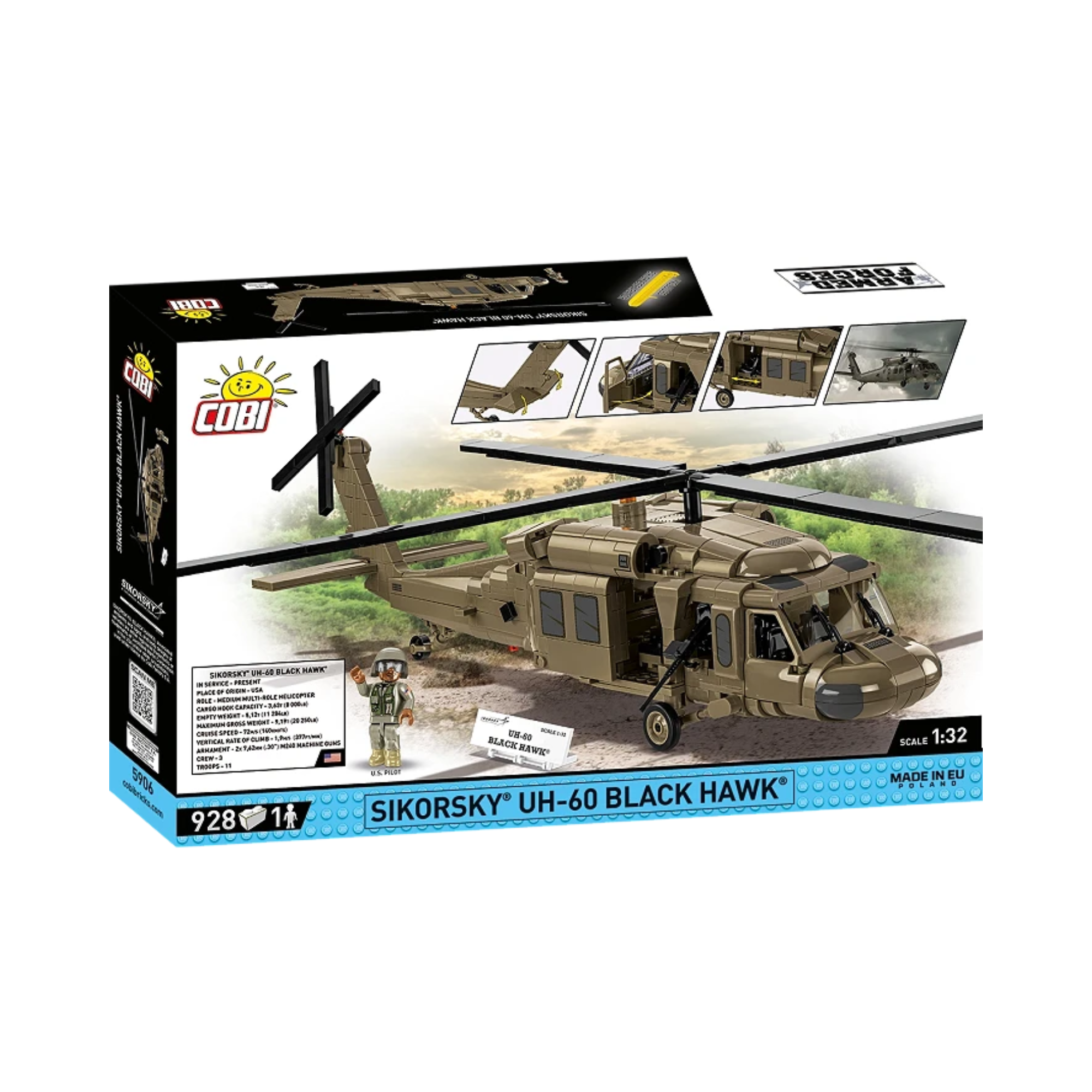 COBI Armed Forces Sikorsky Uh-60 Black Hawk