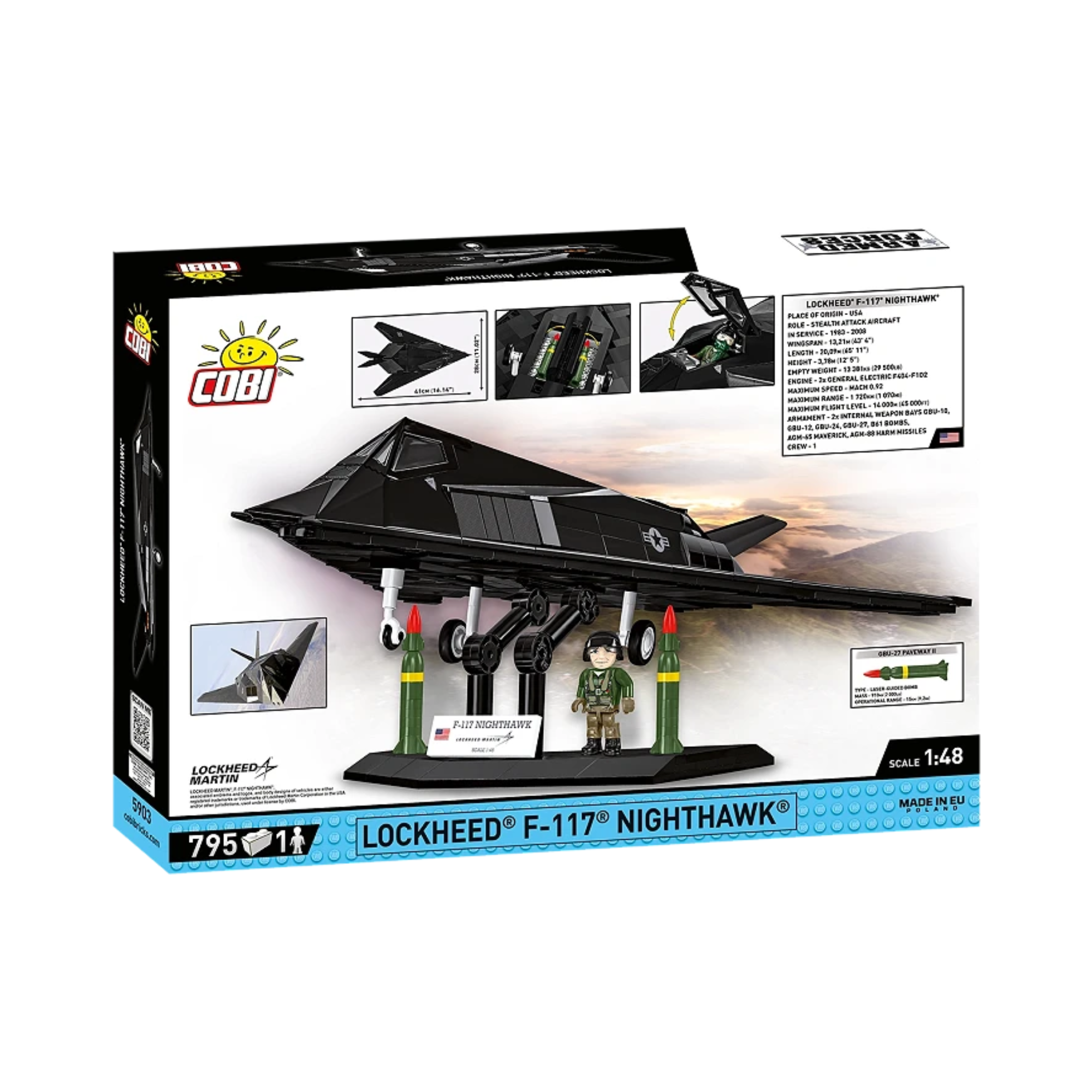 COBI Armed Forces Lockhead F-117 Nighthawk