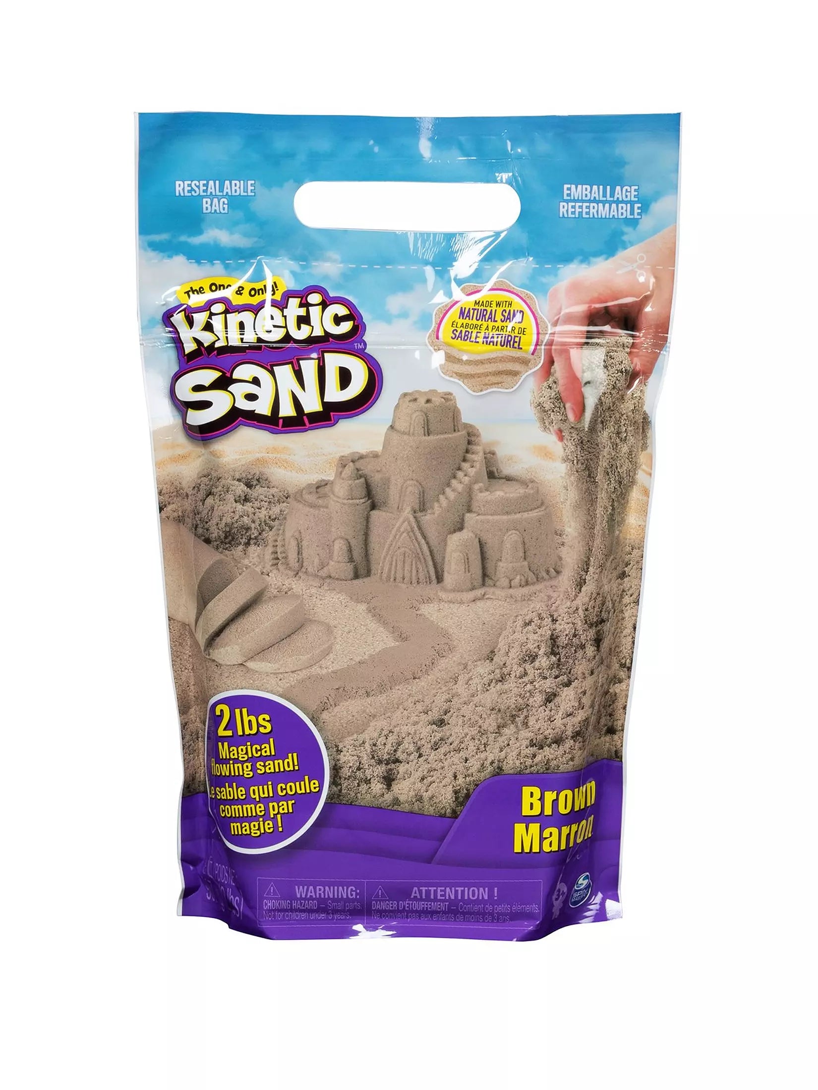 Kinetic Sand 2LB Brown Sand Bag