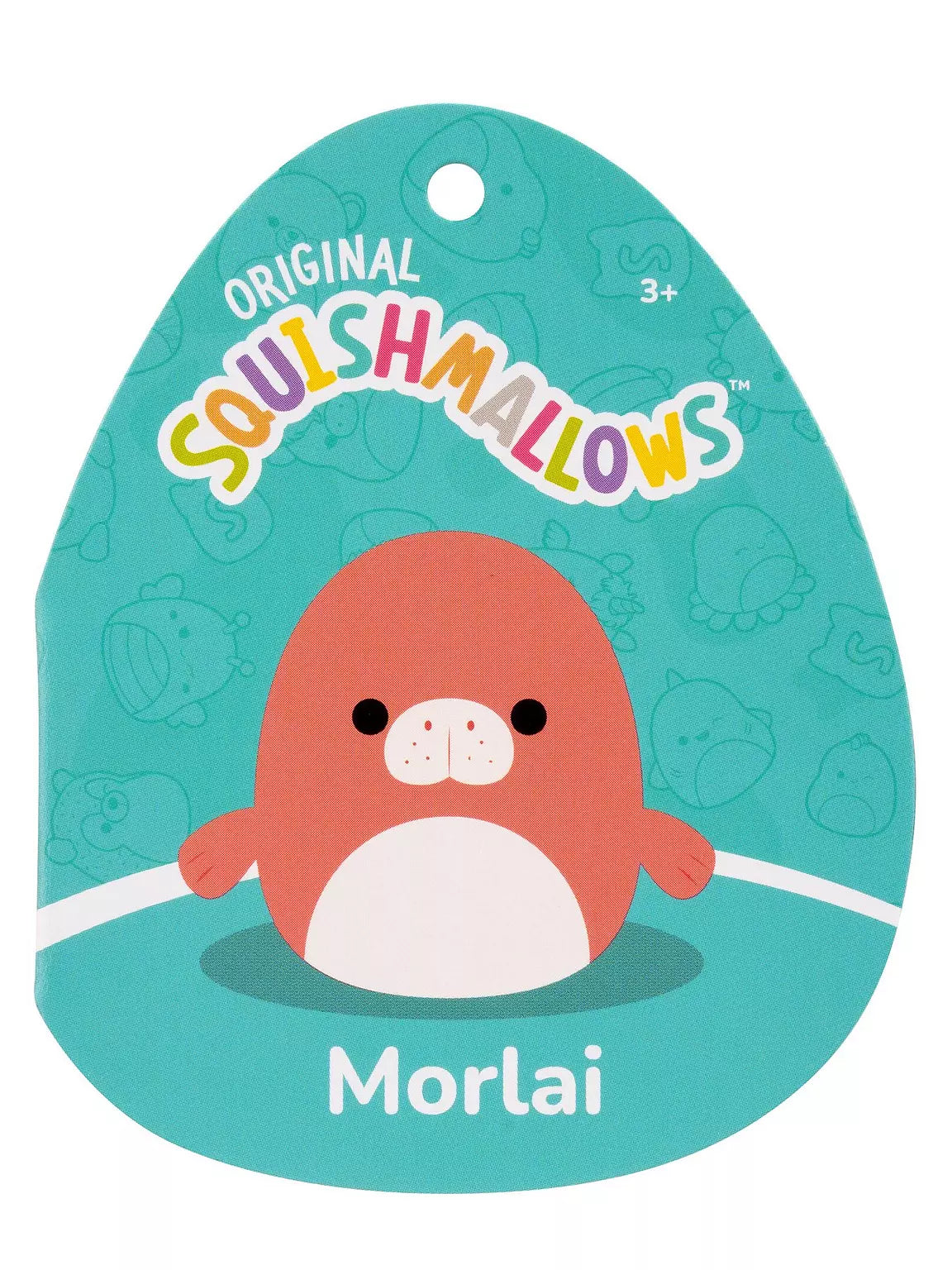 16" Squishmallows Morlai Coral Manatee
