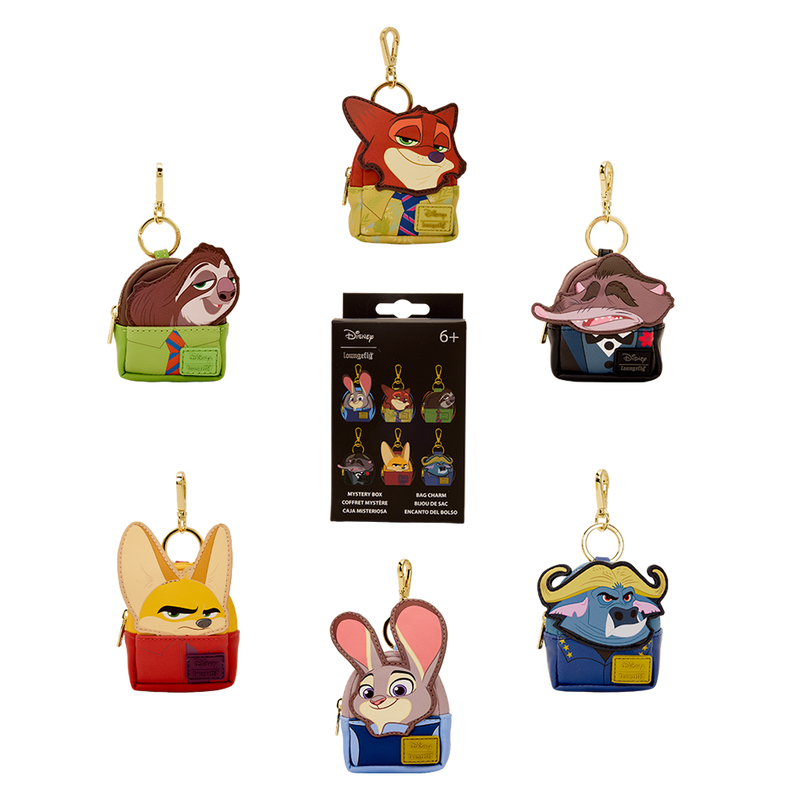 Loungefly Disney Zootopia Mystery Mini Backpack Keychain Charm