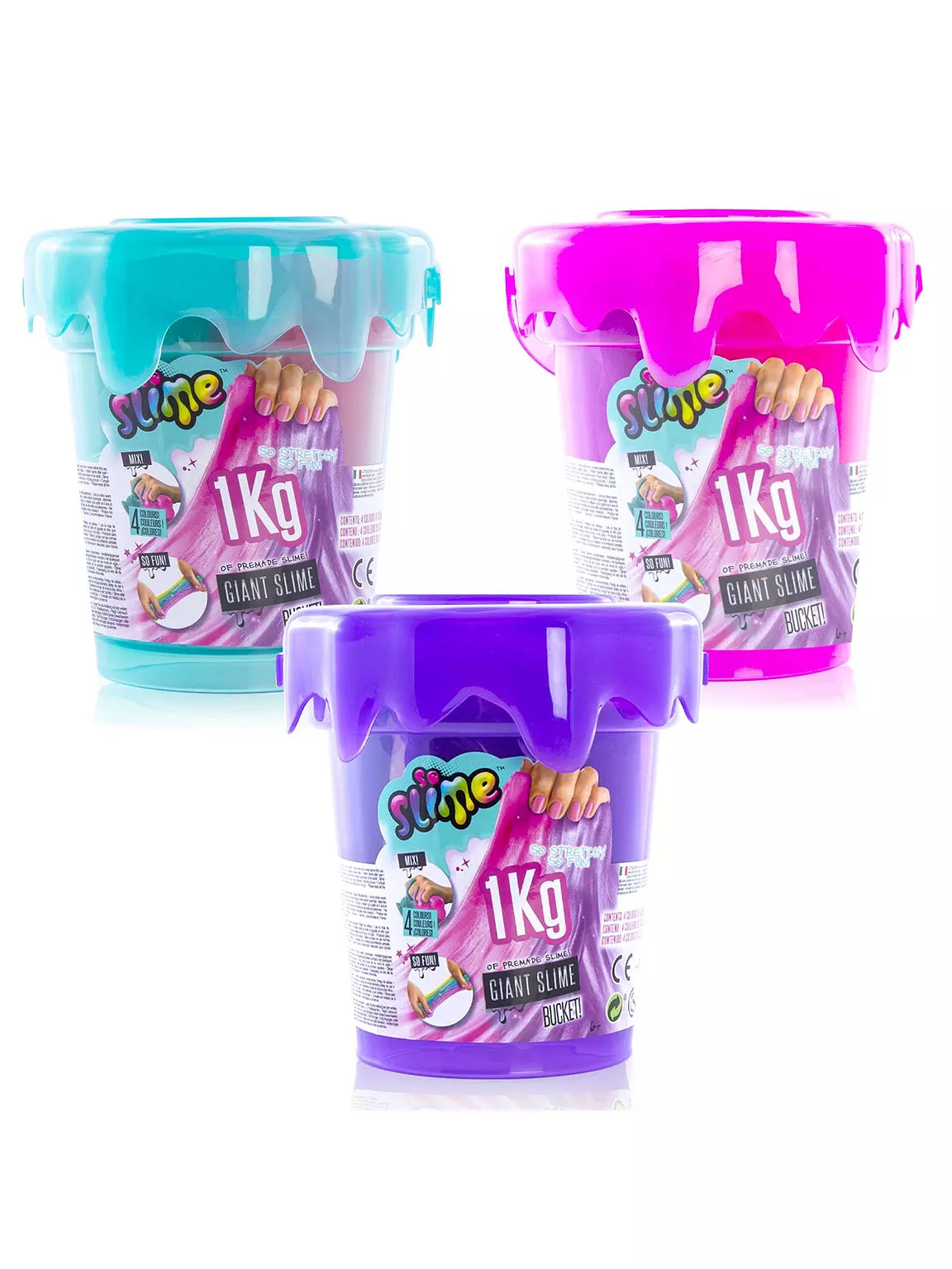 So Slime Giant Bucket 1kg Slime Asst
