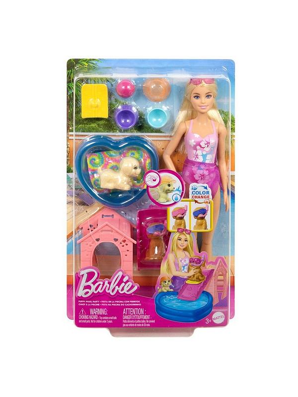 Barbie Puppy Pool Party Playset