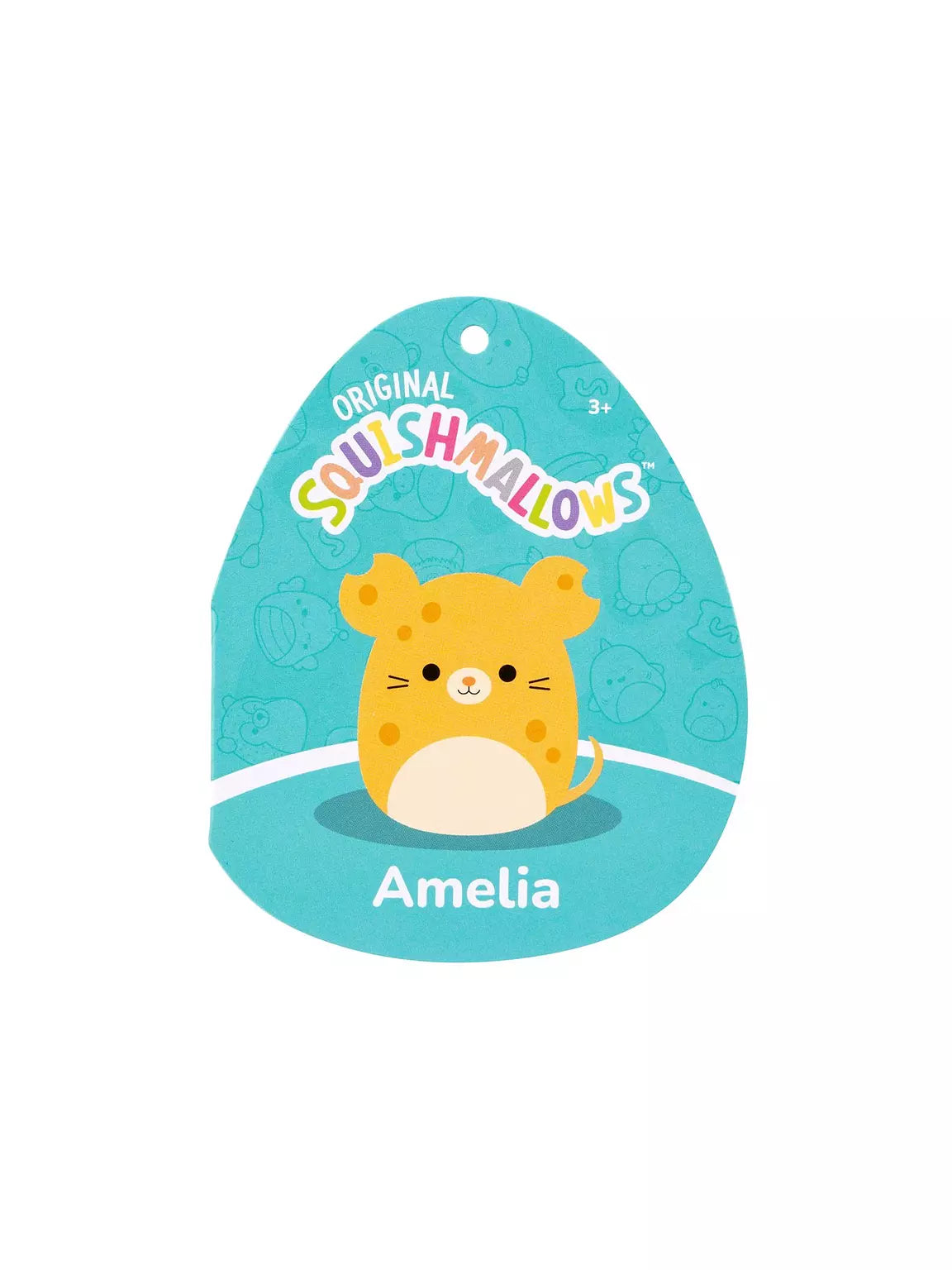 7.5 Squishmallows Amelia - Yellow Cheese Mouse