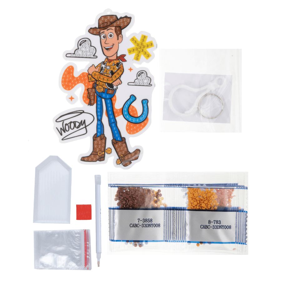 Woody Crystal Art Bag Charm
