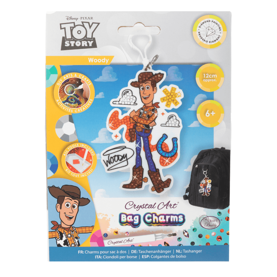 Woody Crystal Art Bag Charm