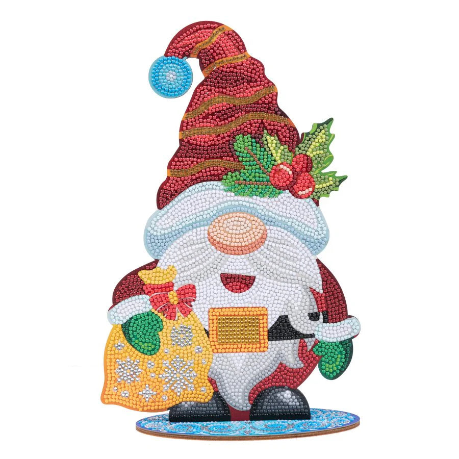 Cheerful Gnome, Crystal Art XL Buddy