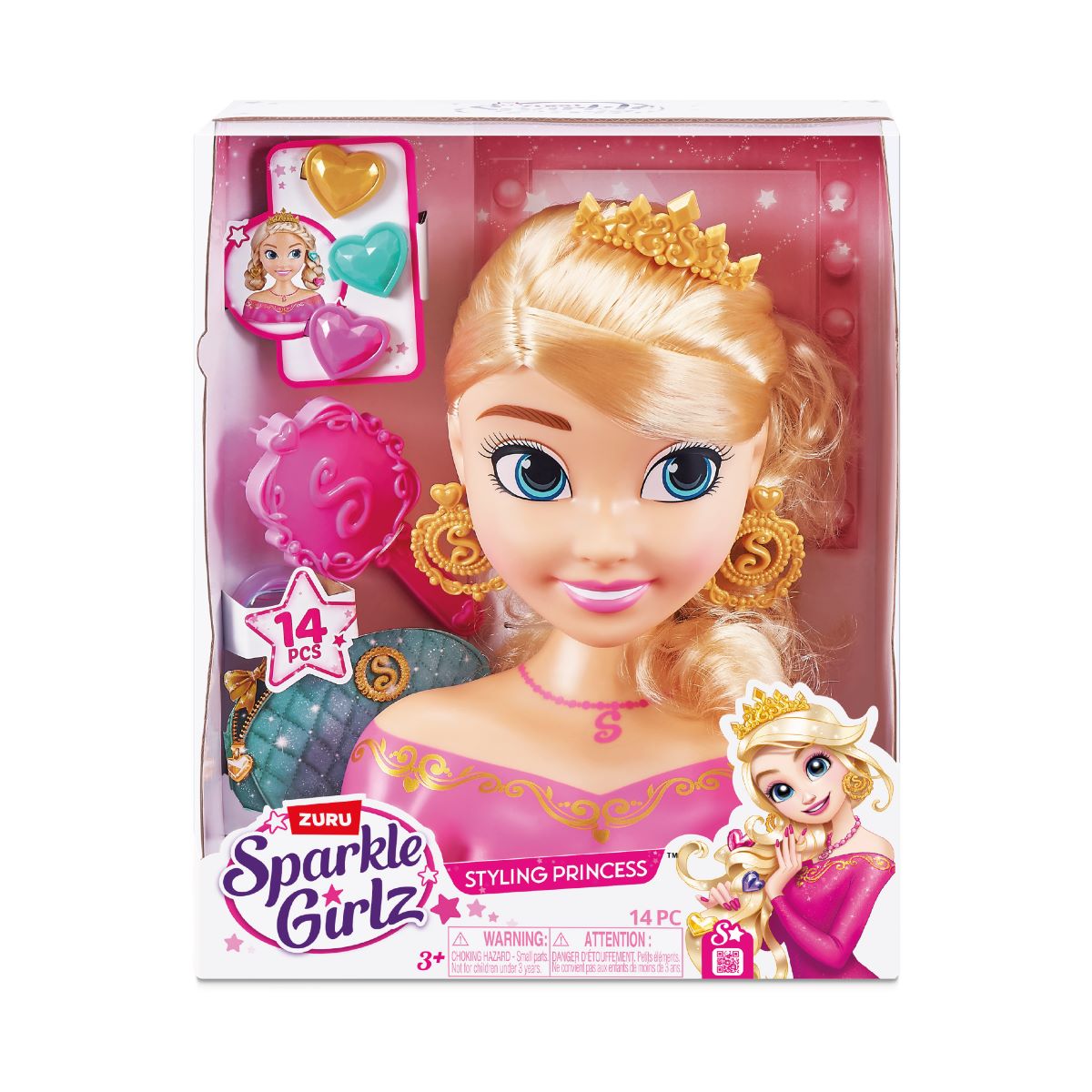Sparkle Girlz Princess Hair Styling Head
