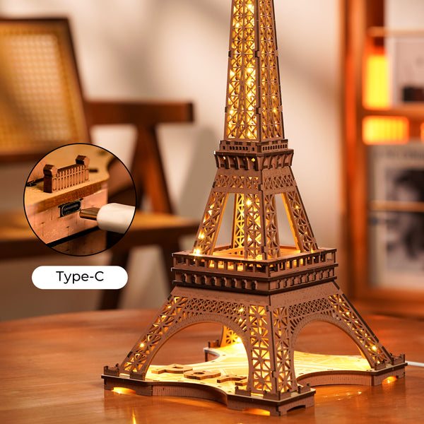 Eiffel Tower with Light