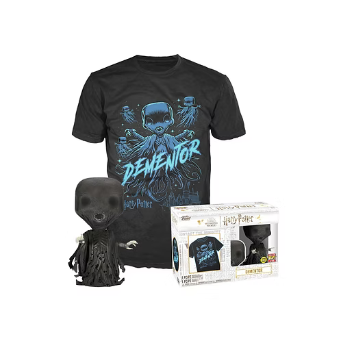 Funko Pop! Harry Potter Dementor Glow-in-the-Dark Vinyl Figure & T-Shirt – Large