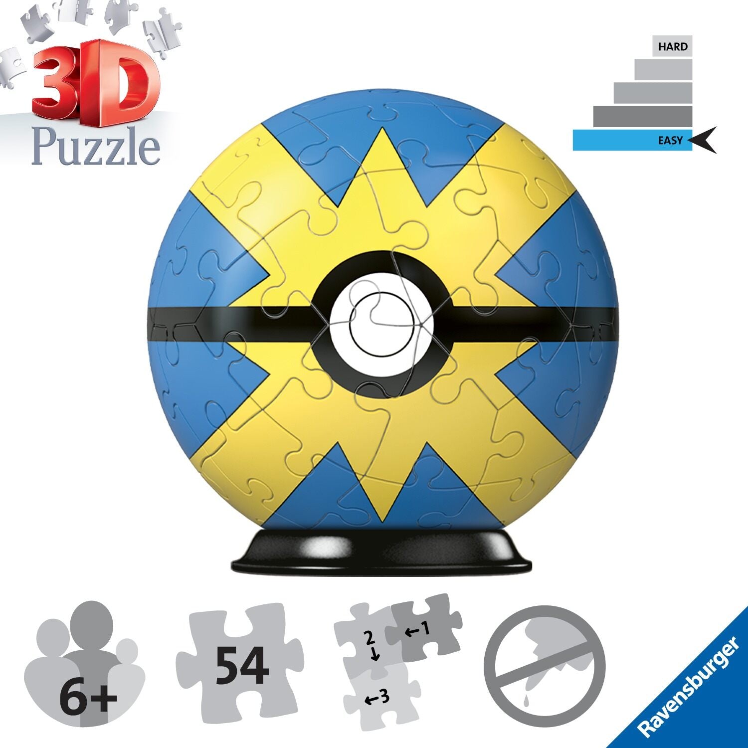 Pokemon Quick 3D Puzzle, 54pc