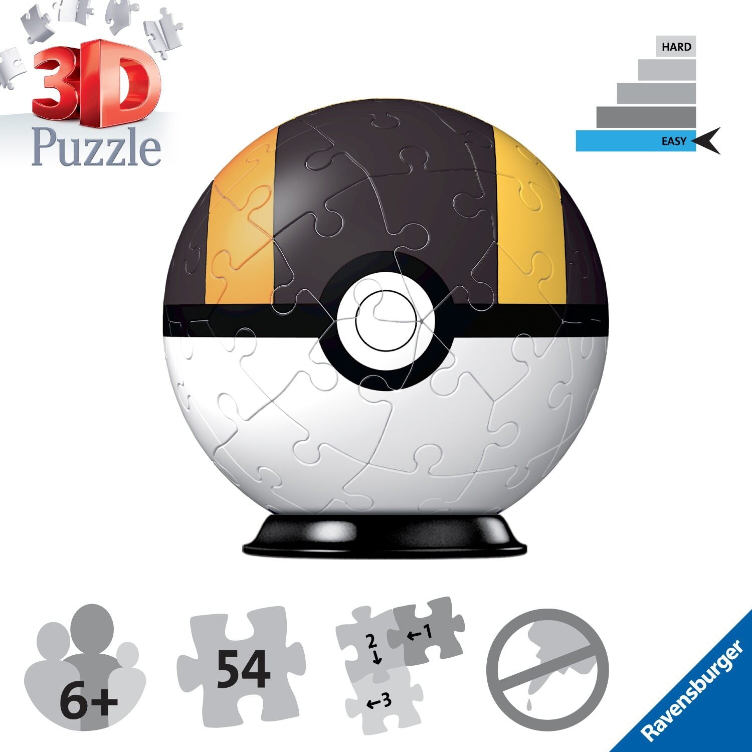 Pokemon Ultra ball 3D Puzzle, 54pc