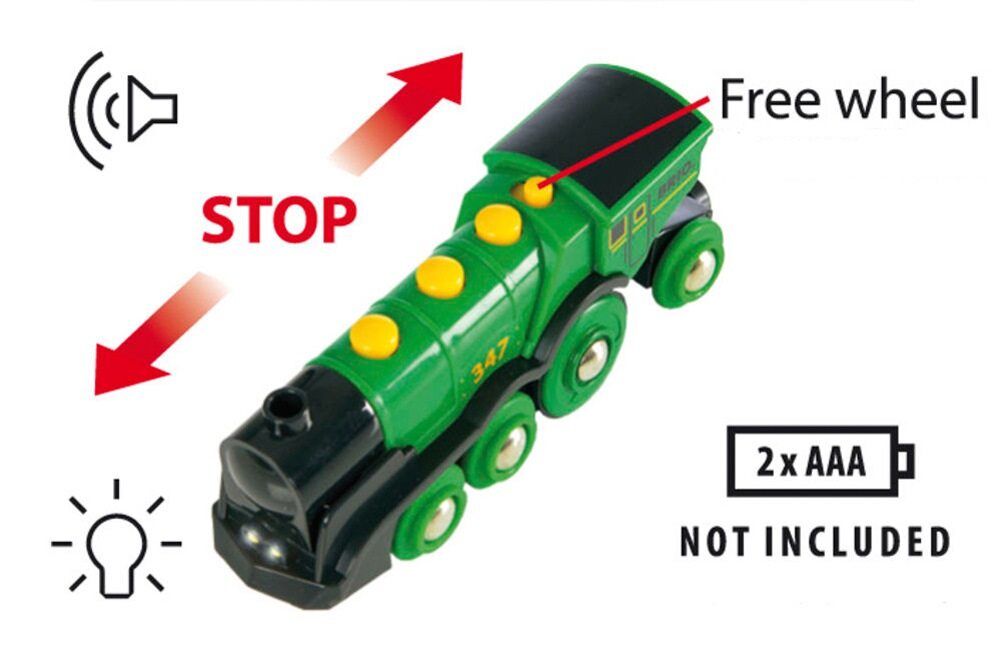 BRIO Big Green Action Locomotive