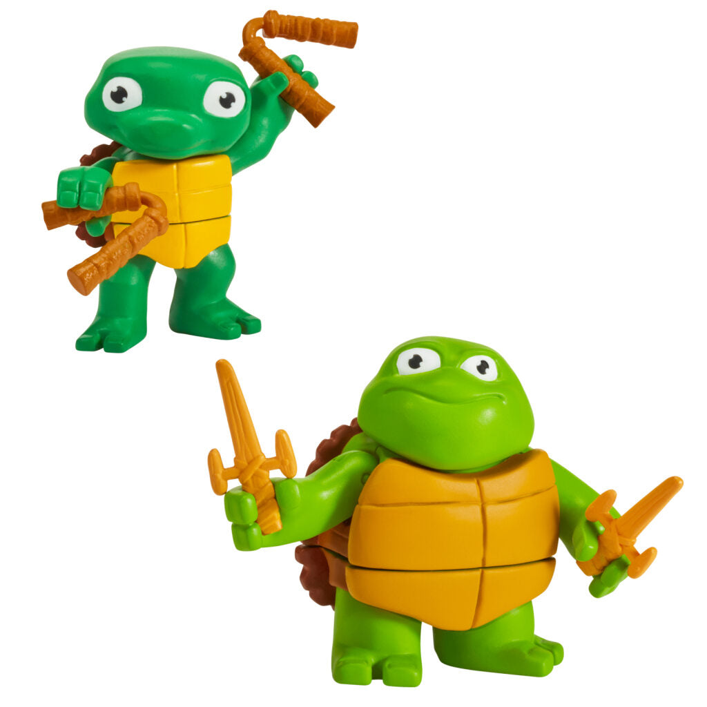 Teenage Mutant Ninja Turtles Movie Basic Fig-Toddler Raphael& Michelangelo