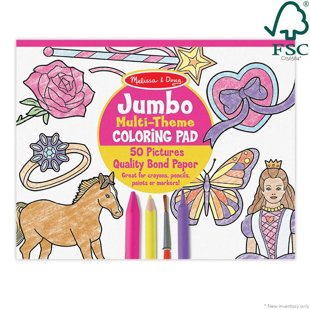 Jumbo Colouring Pad pink