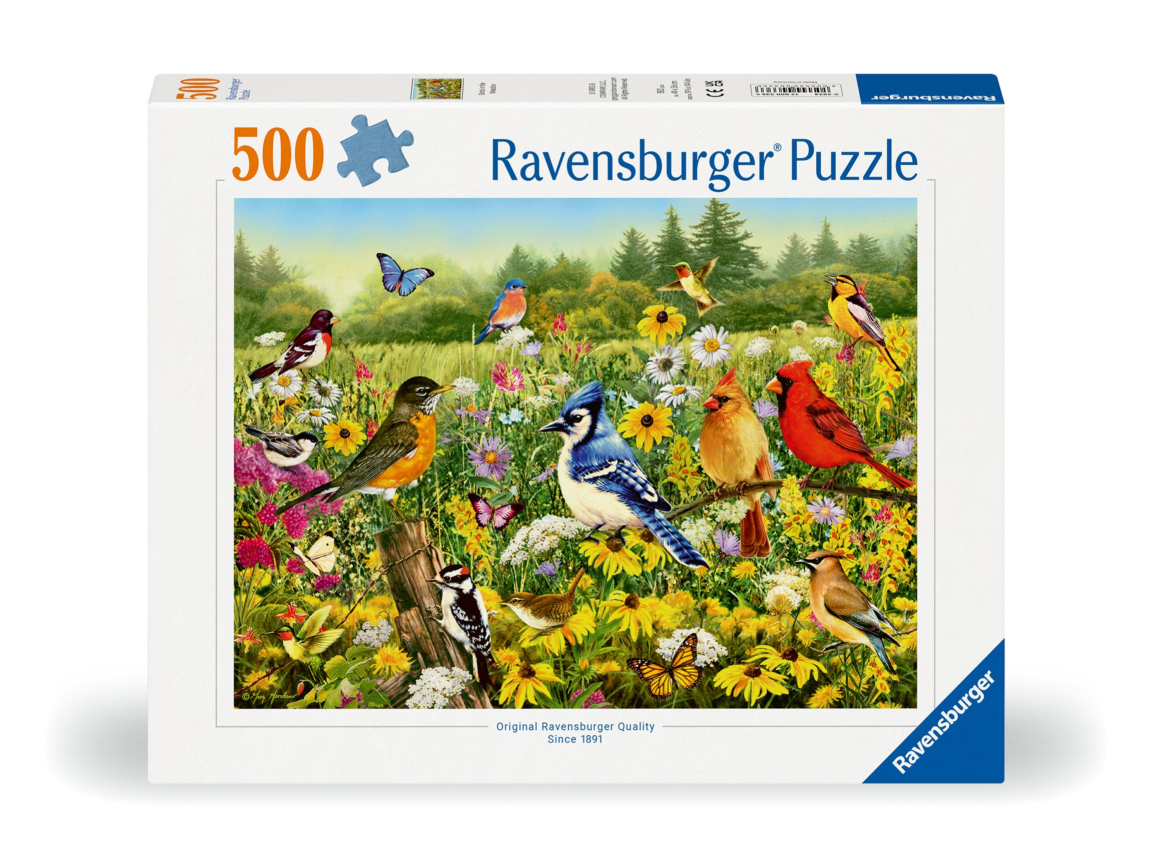 Ravensburger Birds in the Meadow 500 Piece Jigasw puzzle