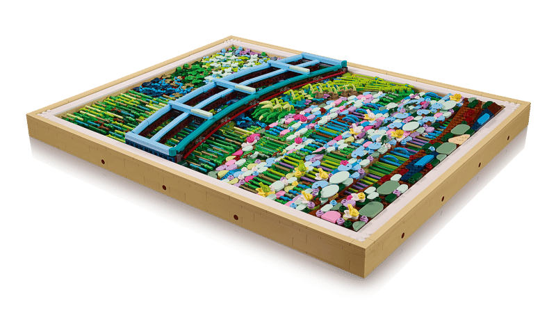 LEGO Art Claude Monet Bridge over a Pond of Water Lilies Set 31220