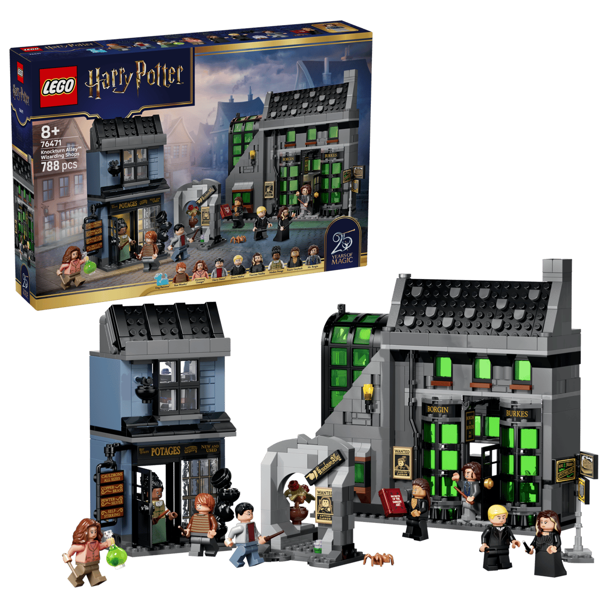 LEGO Harry Potter Knockturn Alley Wizarding Shops Building Set 76471