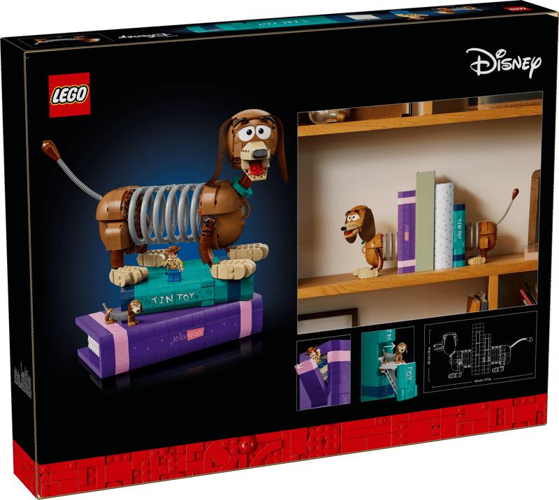 LEGO Disney and Pixar Toy Story Slinky Dog Bookends Set 43301