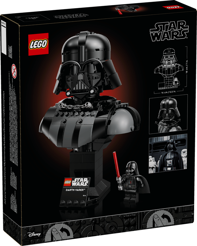 LEGO Star Wars Darth Vader™ Bust - Collectable Sci-Fi Building Set for Adults - 75439
