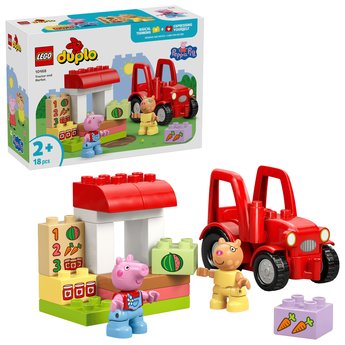 LEGO DUPLO Peppa Pig Tractor and Market Toy 10468