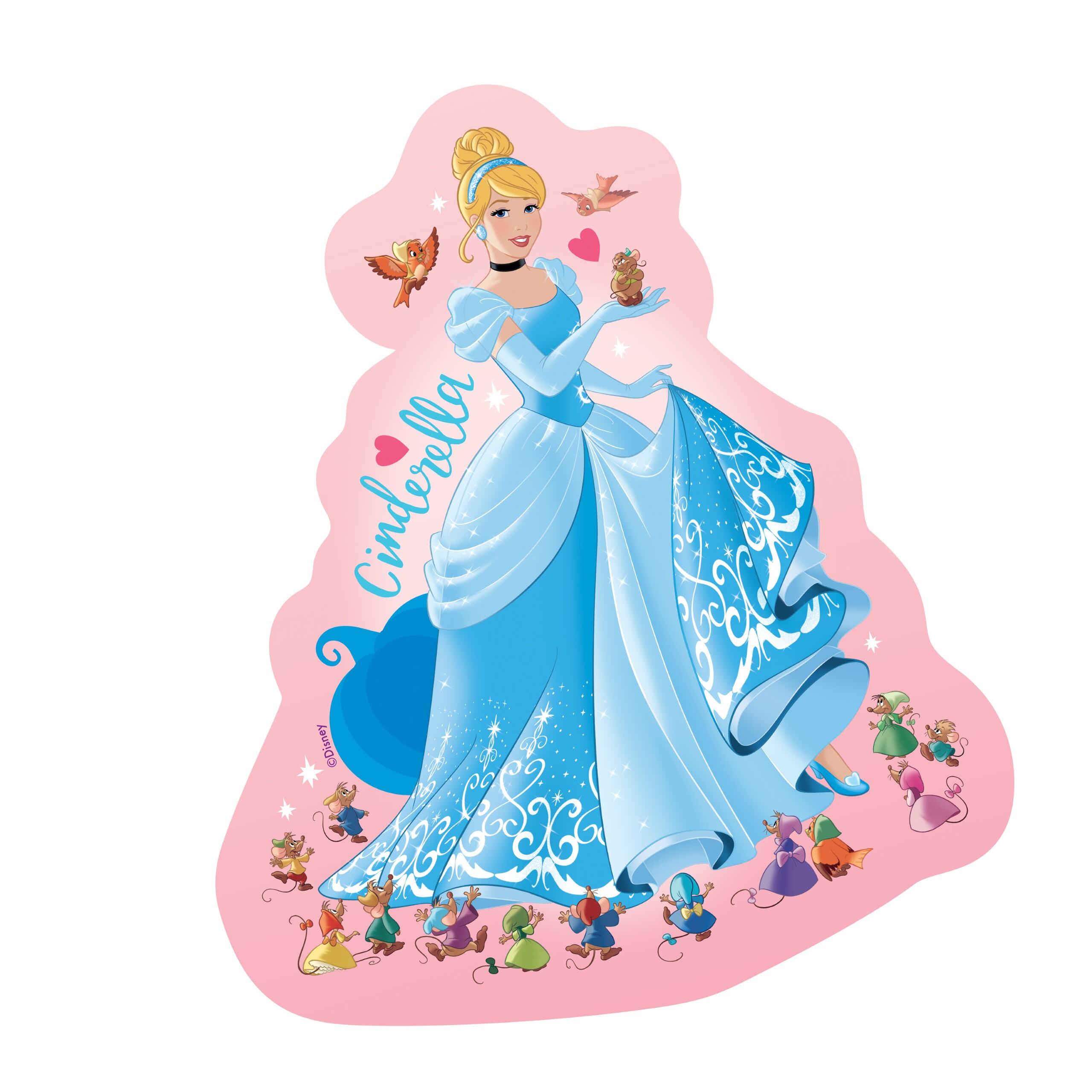 Princess, 4x Large Shaped Puzzles