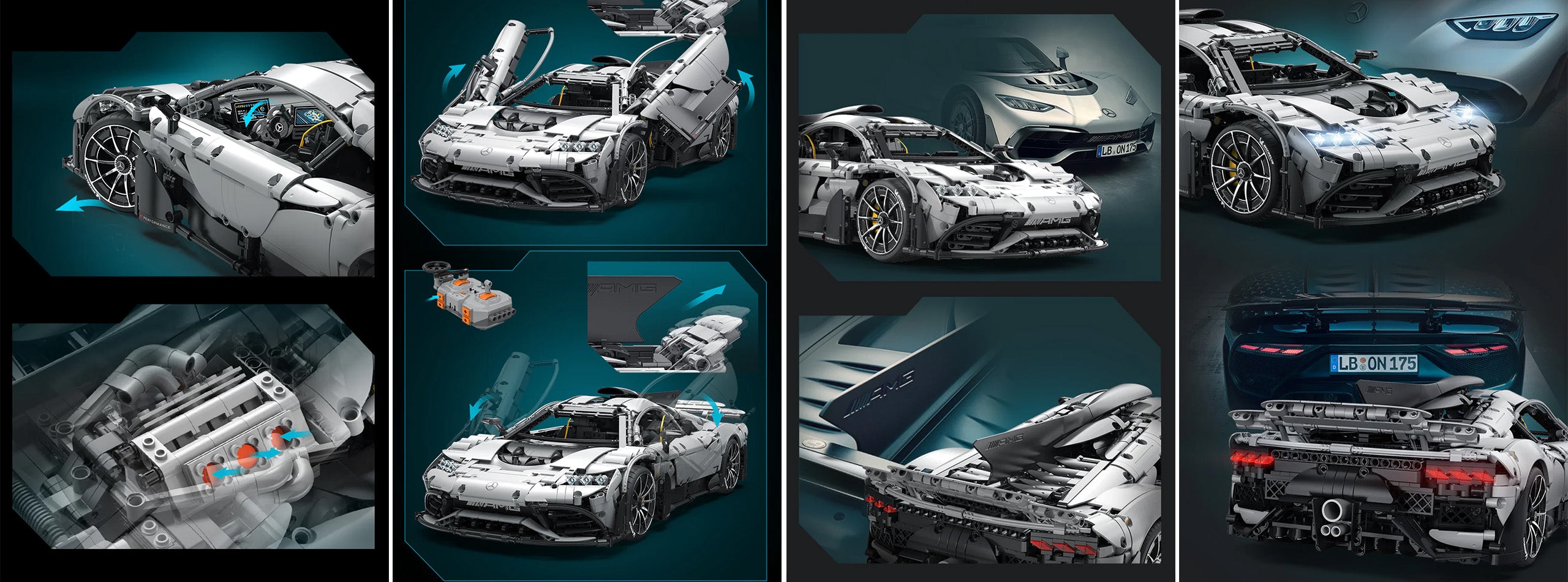 CaDA Master Mercedes-AMG ONE 1:8 Car Building Set 3295 Pieces