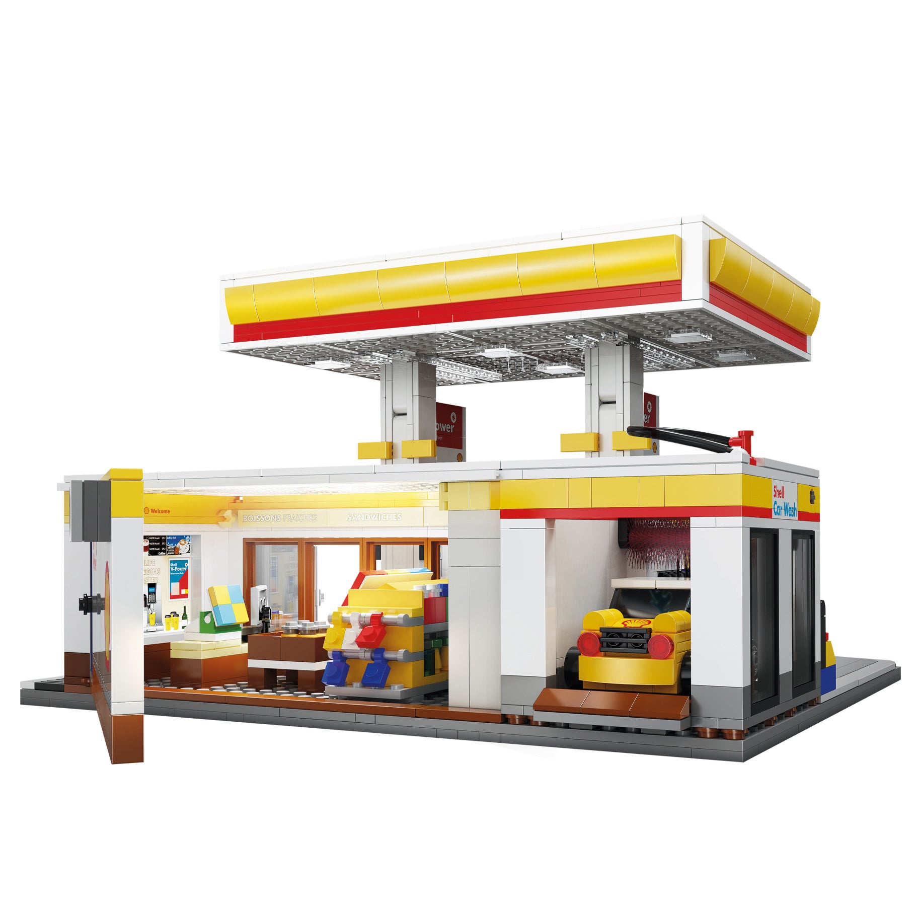 CaDA Shell Retail Station Brick Kit 1309 pcs