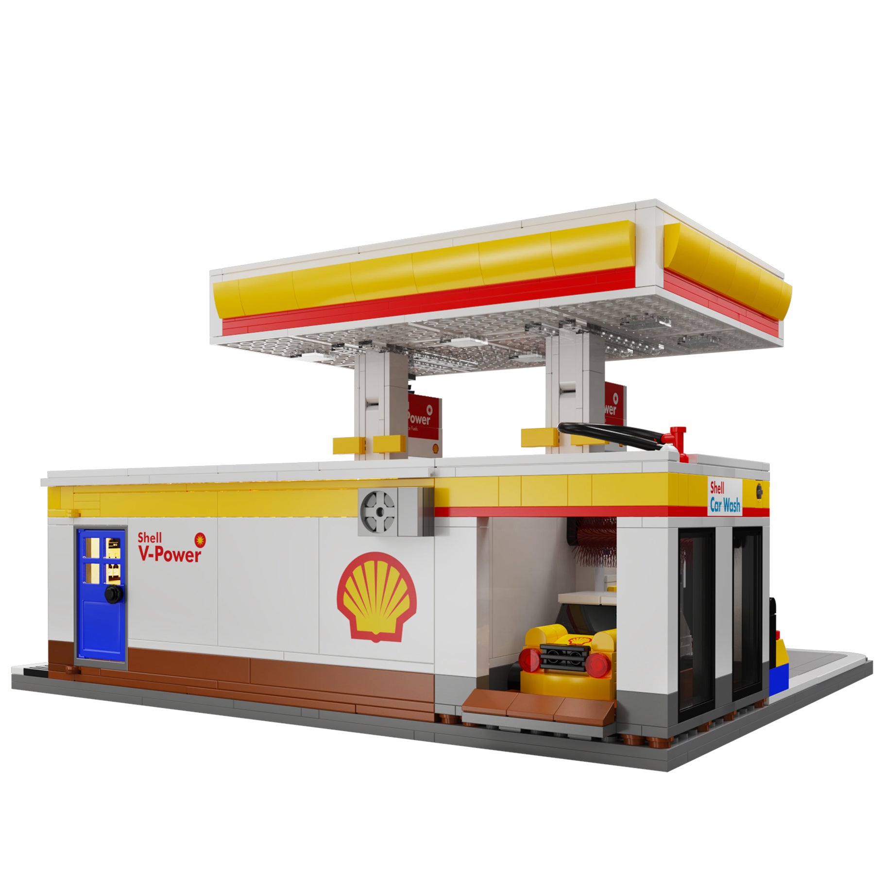 CaDA Shell Retail Station Brick Kit 1309 pcs