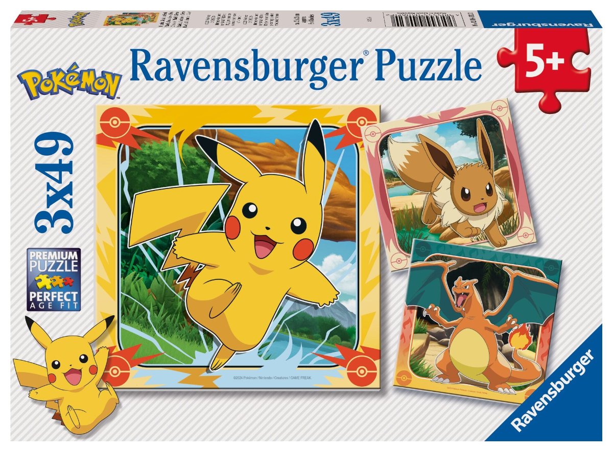 Pokemon, 3x 49pc