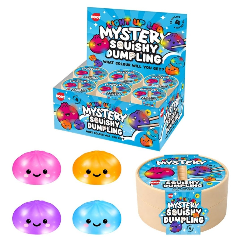 Air Filled Squishy Light Up LED Dumpling 8.5cm
