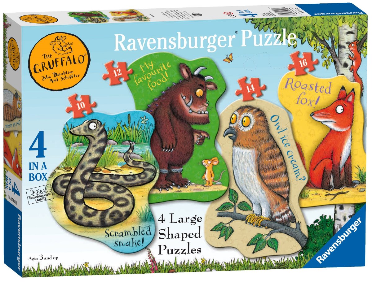 The Gruffalo, 4x Large Shaped Puzzles