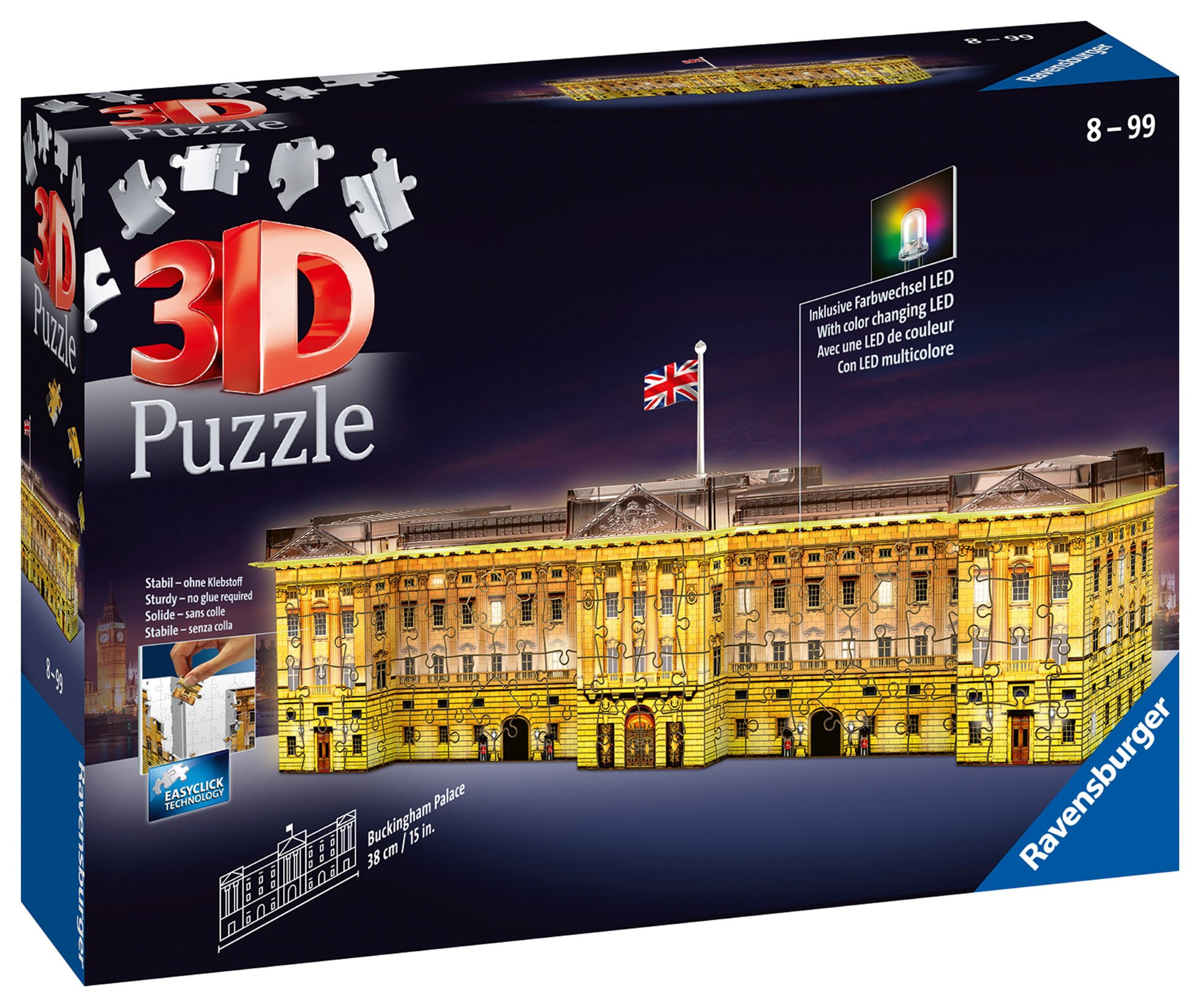 Buckingham Palace Light Up 3D Puzzle, 216pc