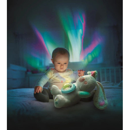 Northern Lights Arctic Bunny Projector Plush