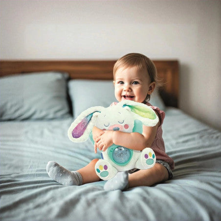 Northern Lights Arctic Bunny Projector Plush