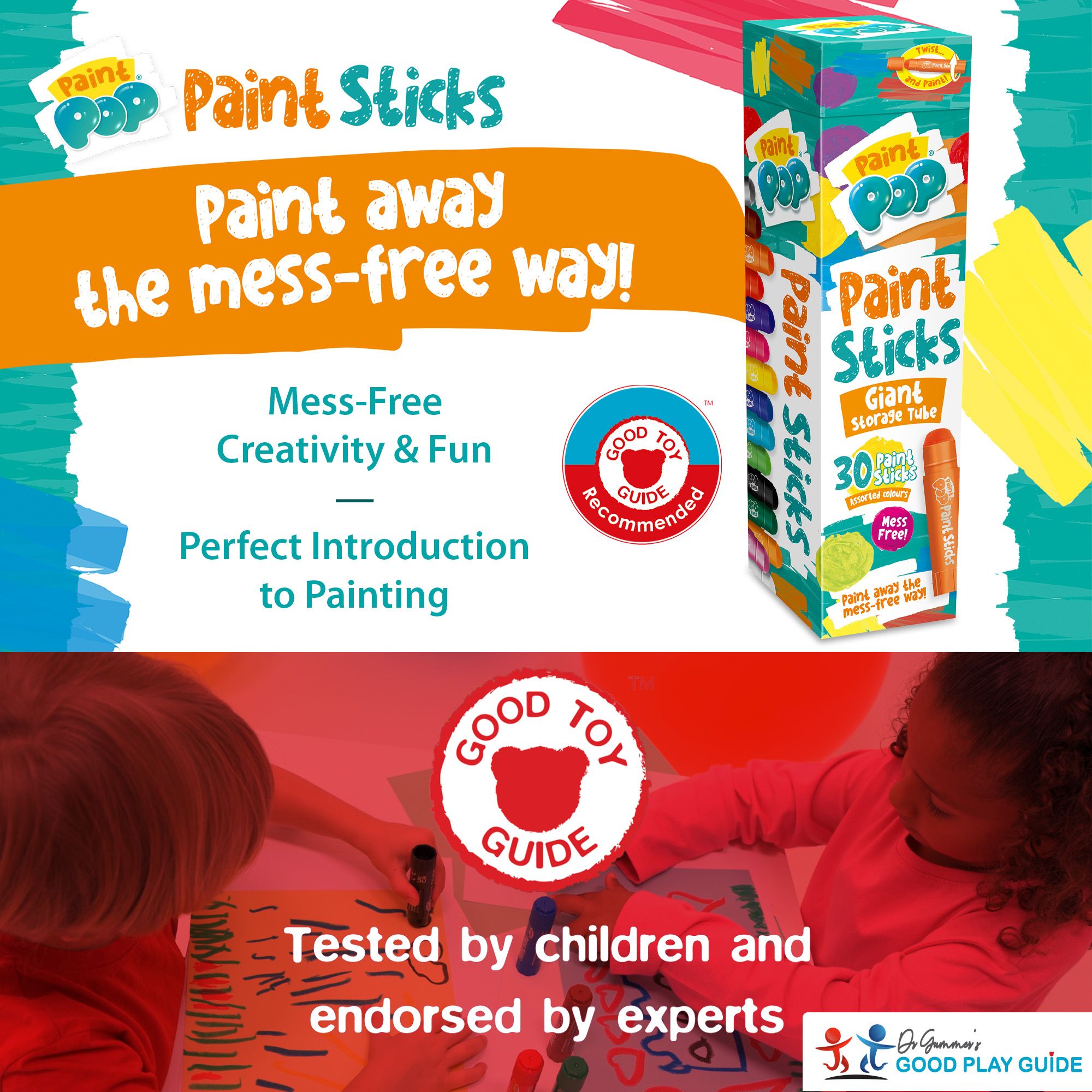Paint Pop Giant Storage Tube