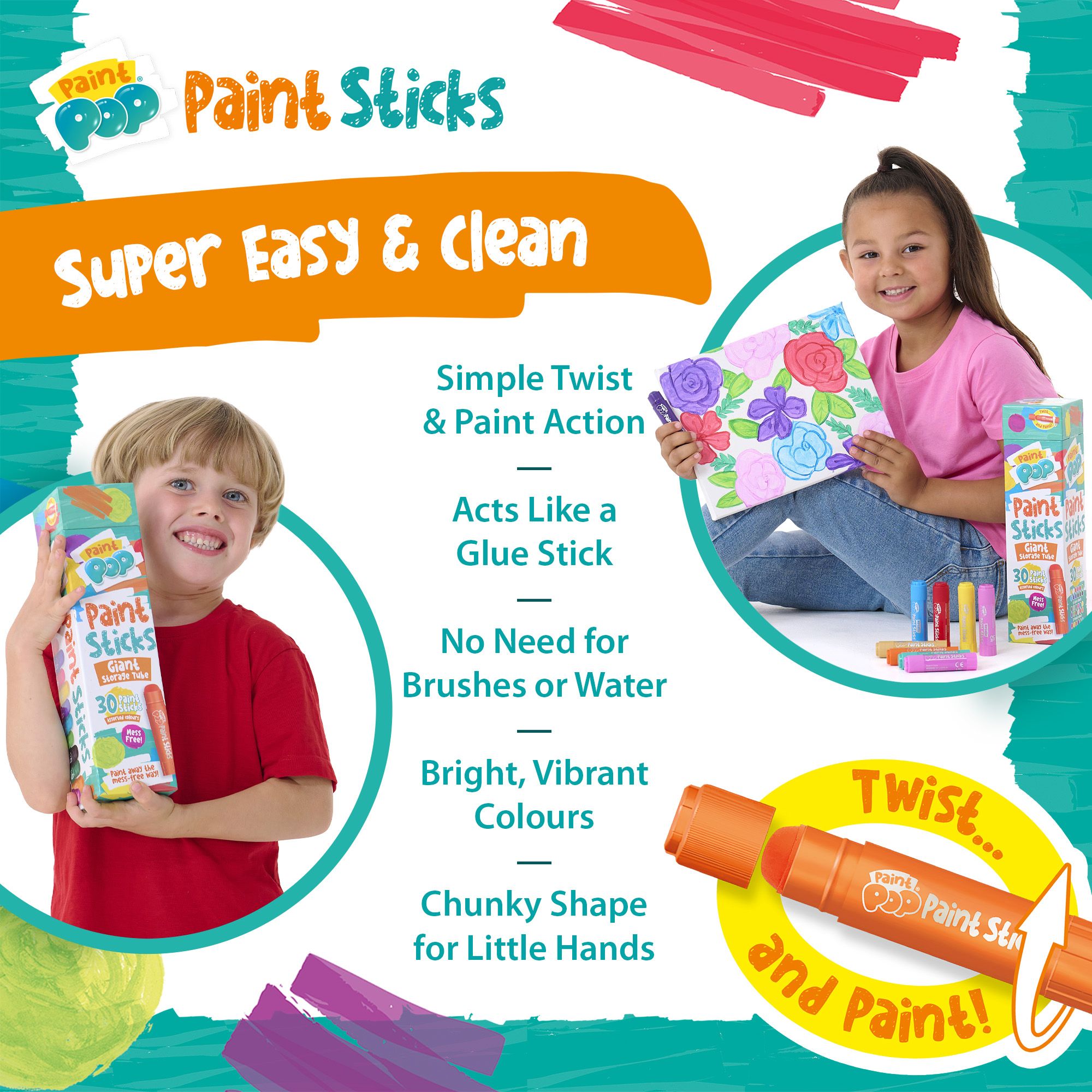 Paint Pop Giant Storage Tube