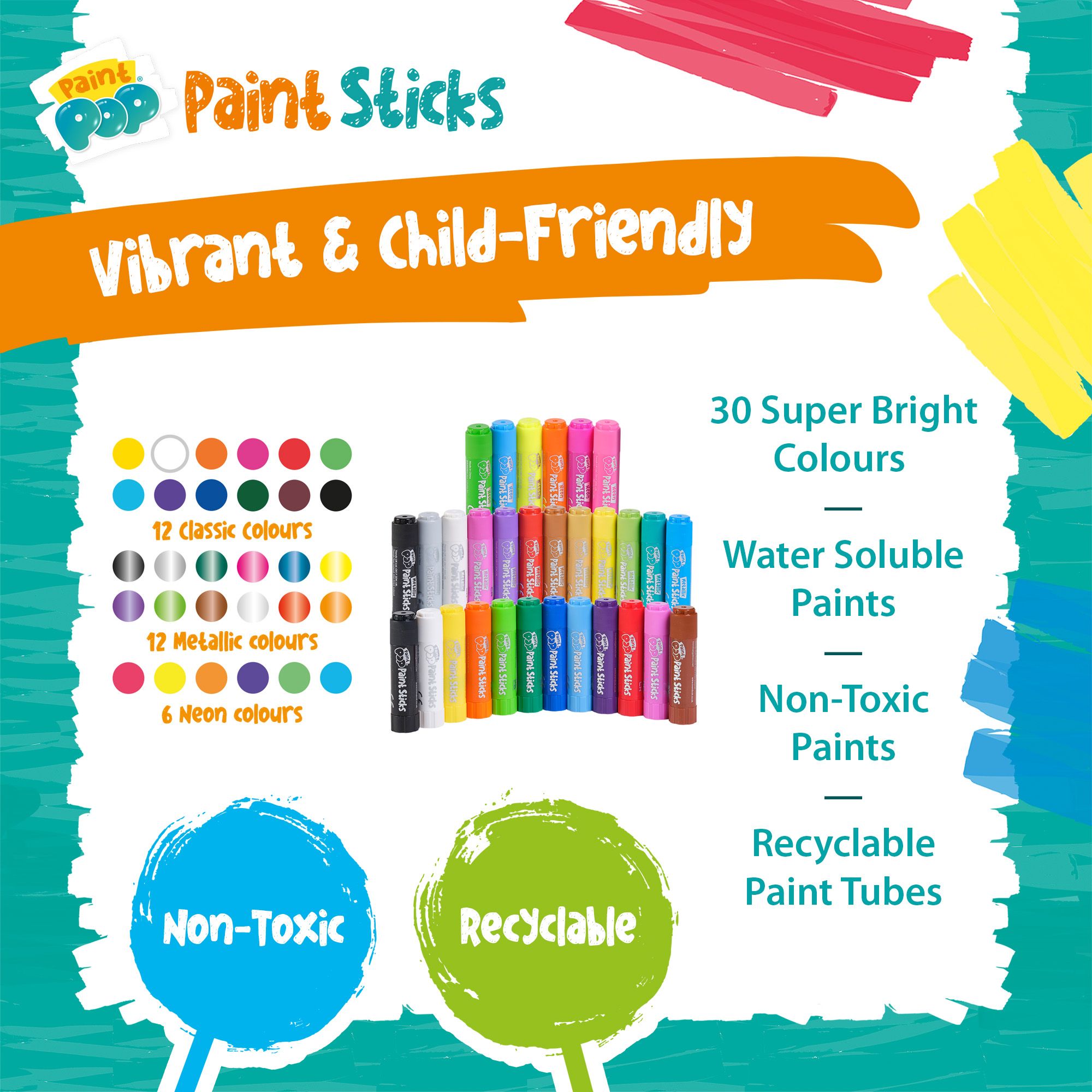 Paint Pop Giant Storage Tube
