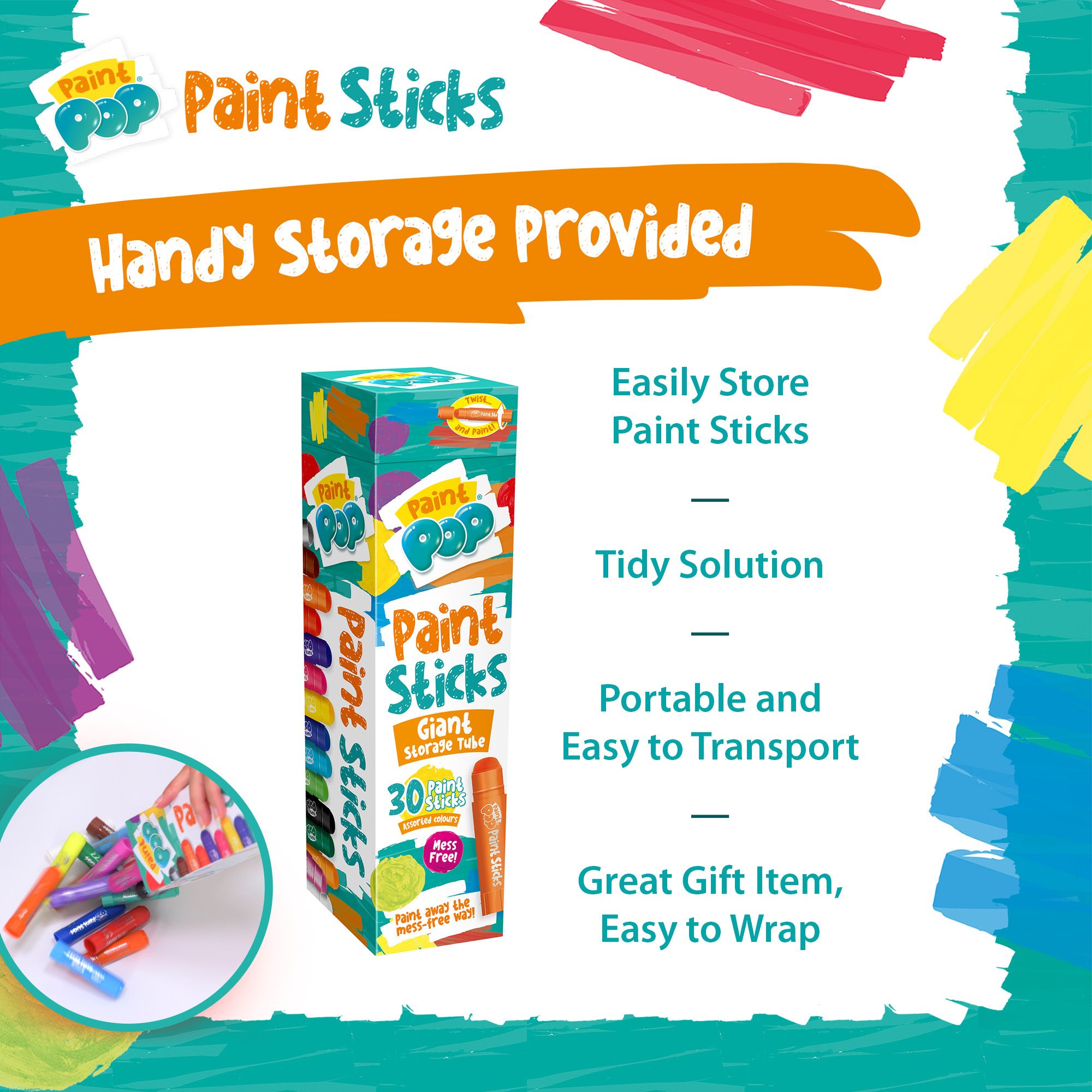 Paint Pop Giant Storage Tube