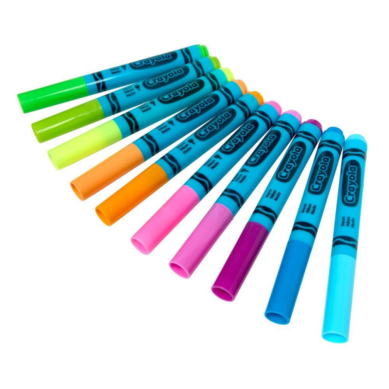 10 Neon Broadline Markers