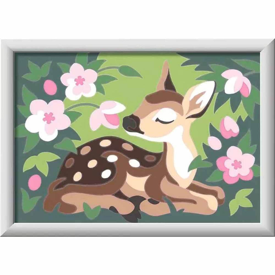 CreArt Floral Fawn Paint By Numbers