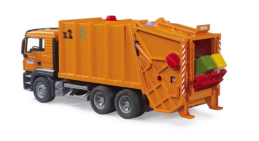 Bruder Man TGS Garbage Truck (orange)