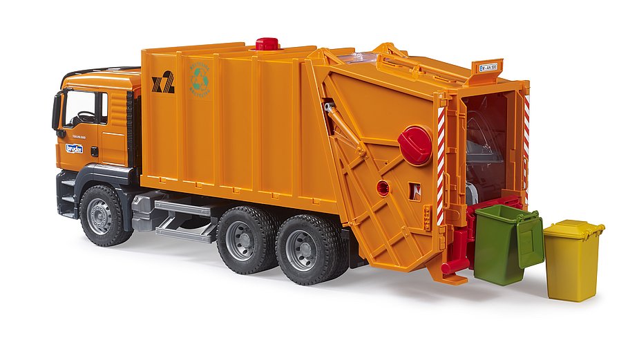 Bruder Man TGS Garbage Truck (orange)