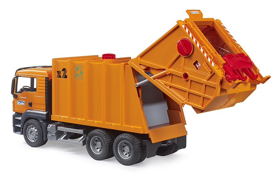 Bruder Man TGS Garbage Truck (orange)