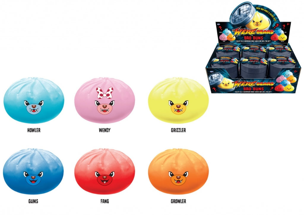 KTL Were Bear Bao Bun Squishy Toy in Dumpling Case