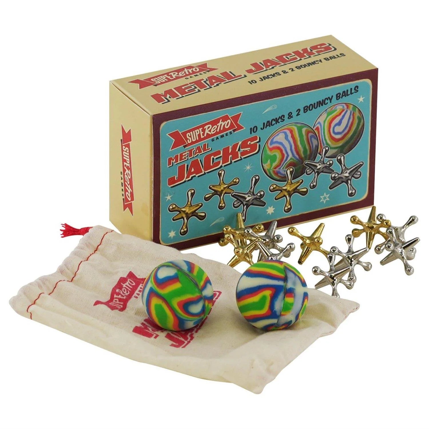 Traditional Metal Jacks Game